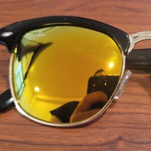 Ray Ban Sunglasses (Blue, Green, And Gold)